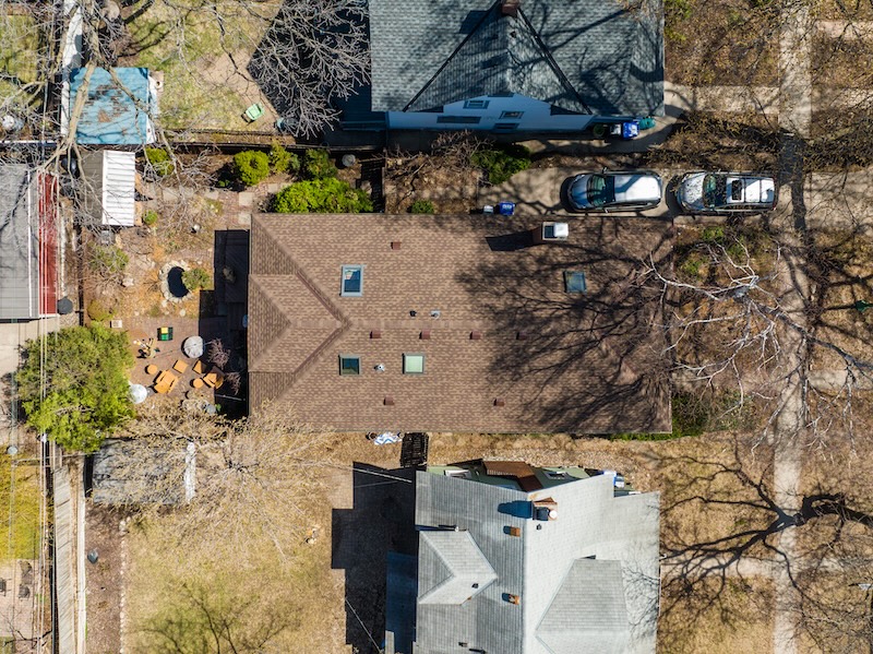 Roof replacement project for a home in St. Paul, Minnesota