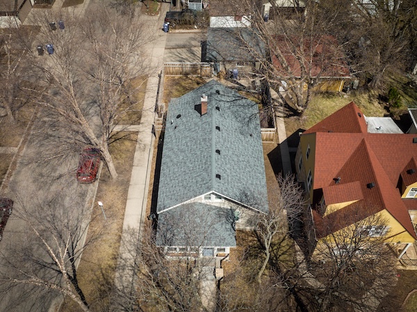 Roof replacement project for a home in St. Paul, Minnesota