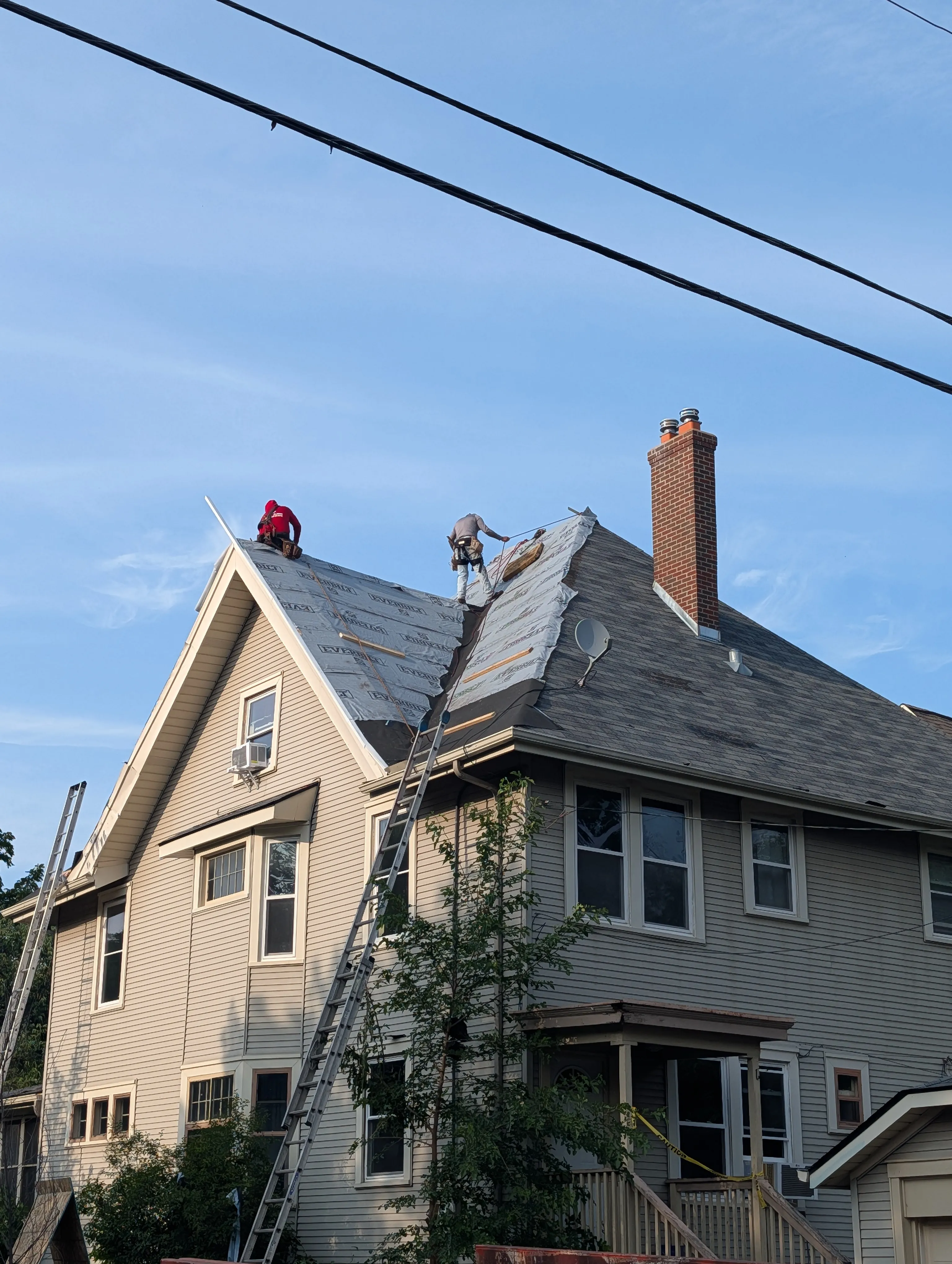 Turn of the century style home roof replacement project