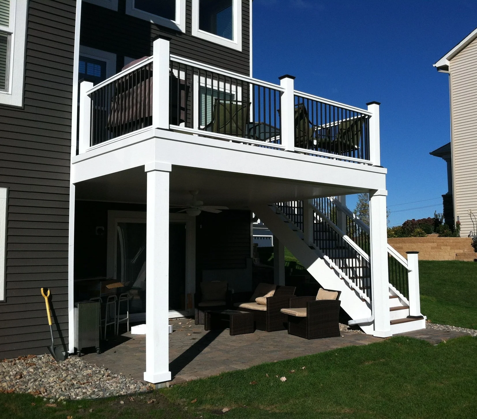 Custom outdoor deck space