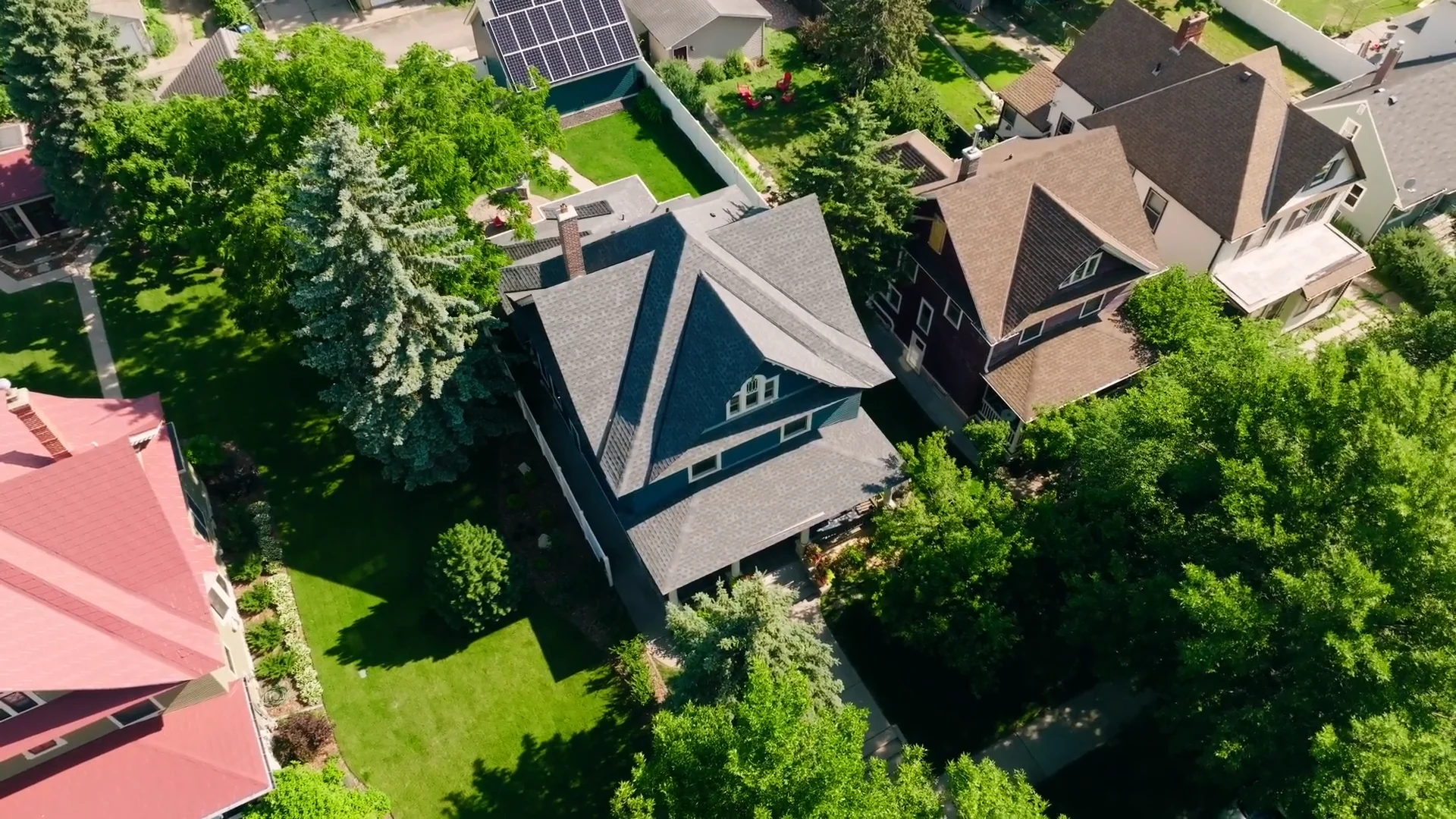 Exterior of a premium home at dusk